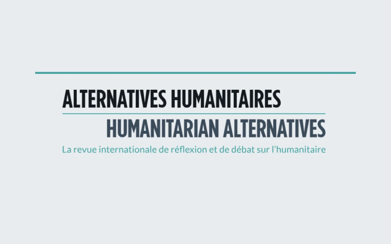 Humanitarian Alternatives, the international review for reflection and debate on humanitarian action